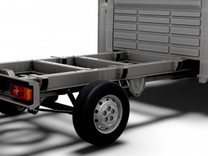 Citroen Jumper Chassis Truck CrCab 4035WB HQInterior 2023 Model 3D