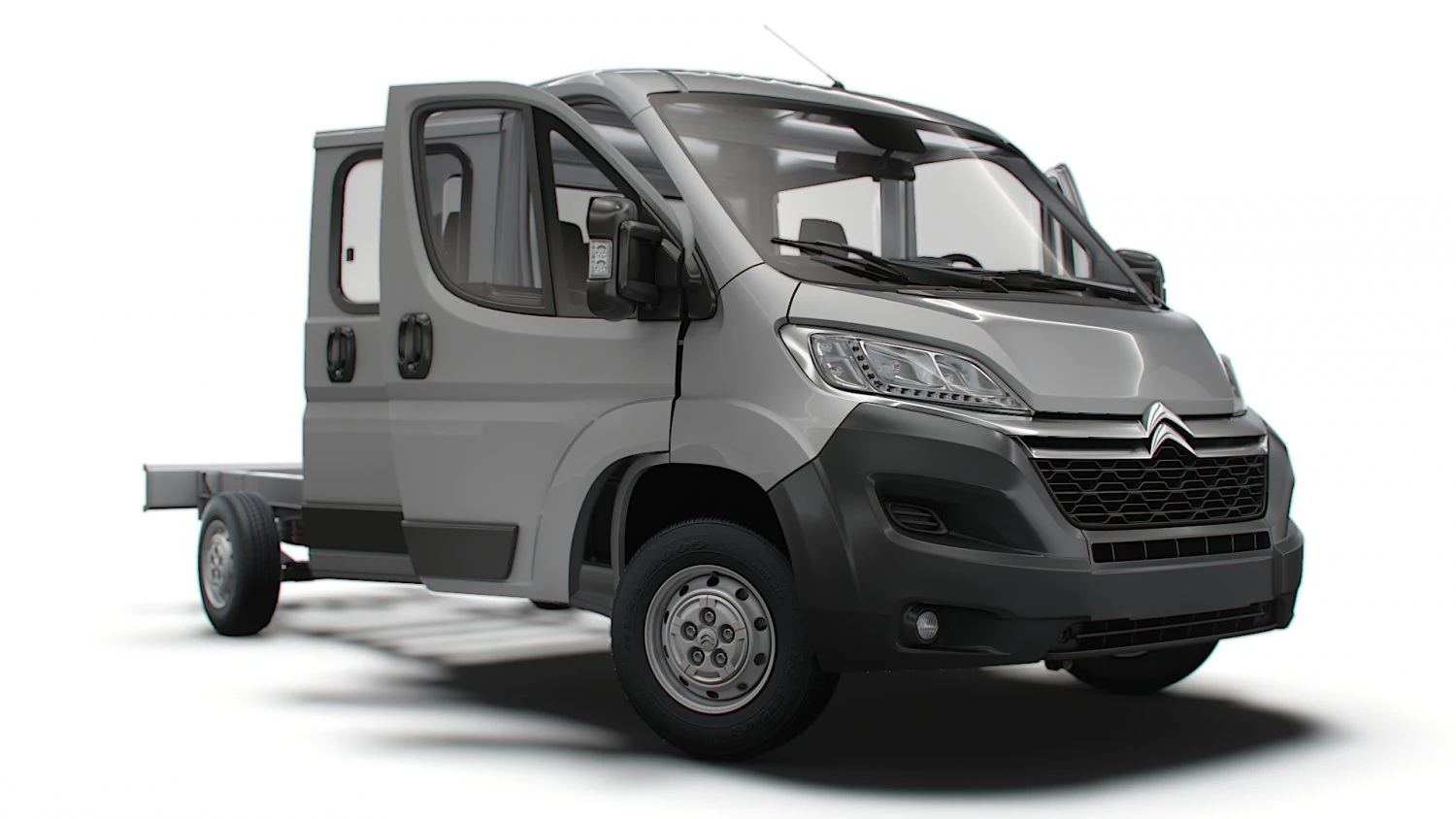Citroen Jumper Chassis Truck CrCab 4035WBXL HQInterior 2023 3D Model .c4d .max .obj .3ds .fbx .stl .blend 