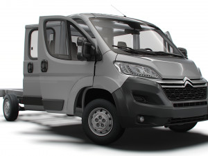 Citroen Jumper Chassis Truck CrCab 4035WBXL HQInterior 2023 3D Model