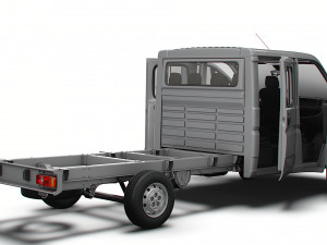 Citroen Jumper Chassis Truck CrCab 4035WBXL HQInterior 2023 3D Model