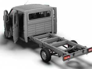 Citroen Jumper Chassis Truck CrCab 4035WBXL HQInterior 2023 3D Model