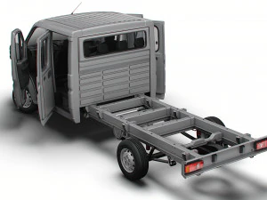 Citroen Jumper Chassis Truck CrCab 4035WBXL HQInterior 2023 3D Model