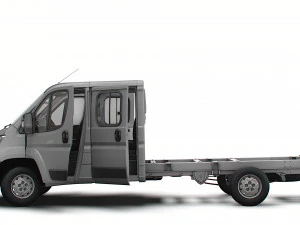 Citroen Jumper Chassis Truck CrCab 4035WBXL HQInterior 2023 3D Model