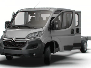Citroen Jumper Chassis Truck CrCab 4035WBXL HQInterior 2023 3D Model