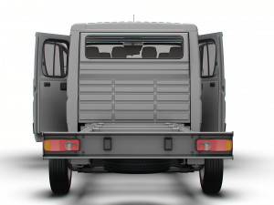 Citroen Jumper Chassis Truck CrCab 4035WBXL HQInterior 2023 3D Model