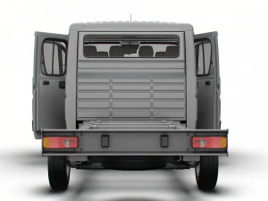Citroen Jumper Chassis Truck CrCab 4035WBXL HQInterior 2023 3D Model