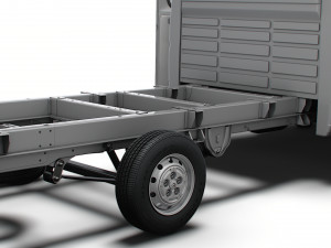 Citroen Jumper Chassis Truck CrCab 4035WBXL HQInterior 2023 3D Model