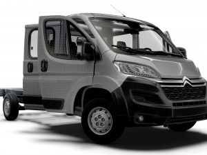 Citroen Jumper Chassis Truck CrCab 4035WBXL HQInterior 2023 3D Model