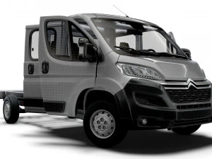 Citroen Jumper Chassis Truck CrCab 4035WBXL HQInterior 2023 3D Model