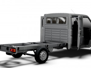 Citroen Jumper Chassis Truck CrCab 4035WBXL HQInterior 2023 3D Model