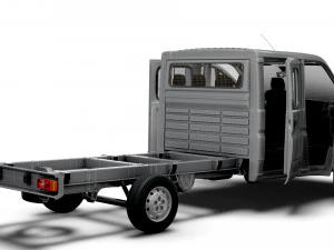 Citroen Jumper Chassis Truck CrCab 4035WBXL HQInterior 2023 3D Model
