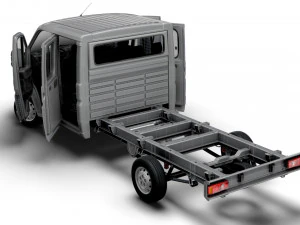 Citroen Jumper Chassis Truck CrCab 4035WBXL HQInterior 2023 3D Model
