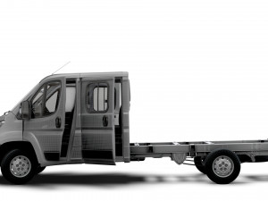 Citroen Jumper Chassis Truck CrCab 4035WBXL HQInterior 2023 3D Model