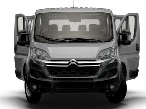 Citroen Jumper Chassis Truck CrCab 4035WBXL HQInterior 2023 3D Model
