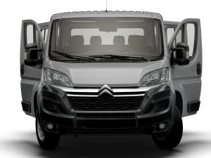 Citroen Jumper Chassis Truck CrCab 4035WBXL HQInterior 2023 3D Model