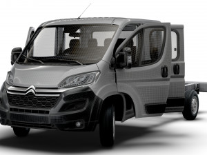 Citroen Jumper Chassis Truck CrCab 4035WBXL HQInterior 2023 3D Model