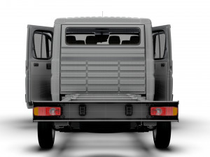 Citroen Jumper Chassis Truck CrCab 4035WBXL HQInterior 2023 3D Model
