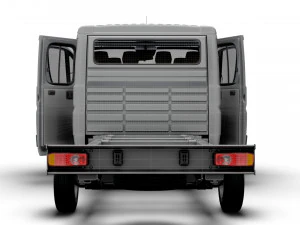 Citroen Jumper Chassis Truck CrCab 4035WBXL HQInterior 2023 3D Model