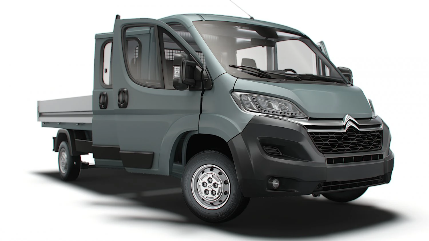 Citroen Jumper Crew Cab Truck HQInterior 2023 3D Model .c4d .max .obj .3ds .fbx .stl .blend 