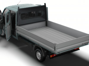 Citroen Jumper Crew Cab Truck HQInterior 2023 Modello 3D