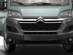 Citroen Jumper Crew Cab Truck HQInterior 2023 3D Model