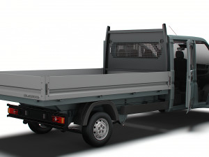 Citroen Jumper Crew Cab Truck HQInterior 2023 Modello 3D