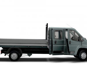 Citroen Jumper Crew Cab Truck HQInterior 2023 3D Model