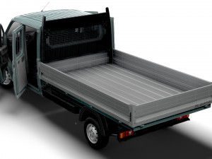 Citroen Jumper Crew Cab Truck HQInterior 2023 Modello 3D