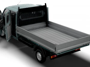 Citroen Jumper Crew Cab Truck HQInterior 2023 3D Model