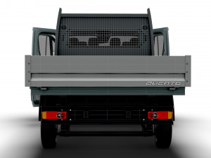 Citroen Jumper Crew Cab Truck HQInterior 2023 Modello 3D