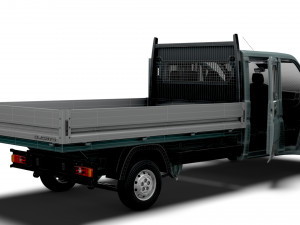 Citroen Jumper Crew Cab Truck HQInterior 2023 Modello 3D