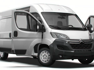 Citroen Jumper Van L3H2 HQ Interior 2023 Modelo 3D