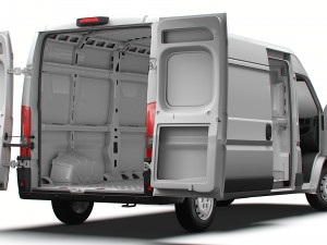 Citroen Jumper Van L3H2 HQ Interior 2023 Modelo 3D
