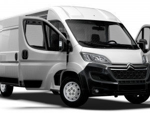 Citroen Jumper Van L3H2 HQ Interior 2023 Modelo 3D