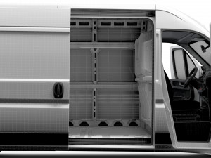 Citroen Jumper Van L3H2 HQ Interior 2023 Modelo 3D