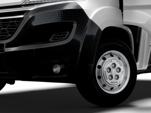 Citroen Jumper Van L3H2 HQ Interior 2023 Modelo 3D