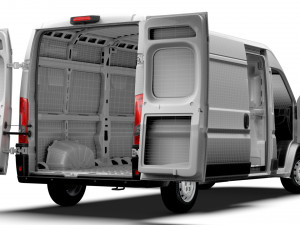 Citroen Jumper Van L3H2 HQ Interior 2023 Modelo 3D