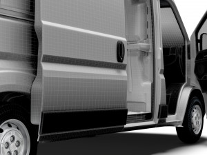 Citroen Jumper Van L3H2 HQ Interior 2023 Modelo 3D