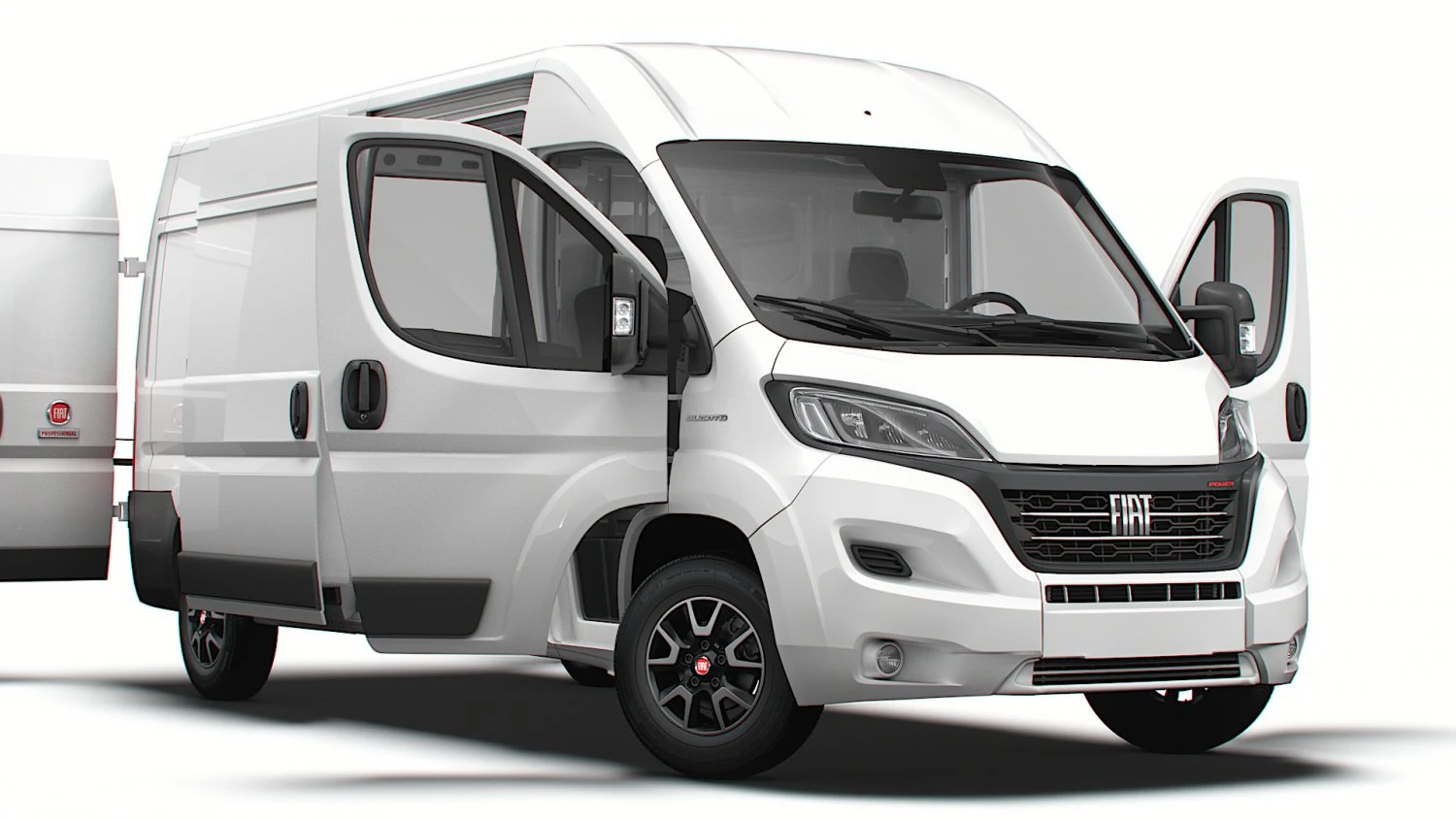 Fiat Ducato Van L3H2 HQ Interior 2023 3D Model .c4d .max .obj .3ds .fbx .stl .blend 