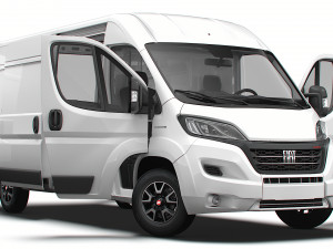 Fiat Ducato Van L3H2 HQ Interior 2023 3D Model