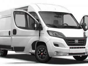 Fiat Ducato Van L3H2 HQ Interior 2023 Modelo 3D