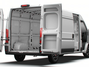 Fiat Ducato Van L3H2 HQ Interior 2023 3Dモデル