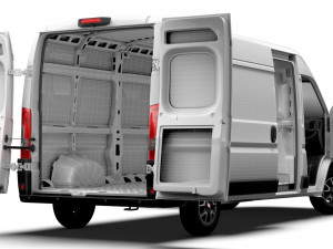 Fiat Ducato Van L3H2 HQ Interior 2023 3Dモデル