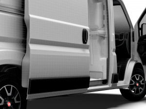 Fiat Ducato Van L3H2 HQ Interior 2023 3Dモデル