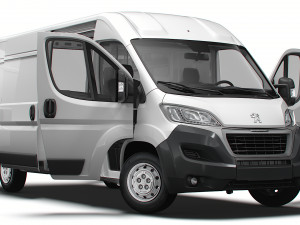Peugeot Boxer Van L3H2 HQ Interior 2023 3D Model