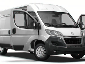 Peugeot Boxer Van L3H2 HQ Interieur 2023 3D Modell