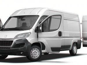 Peugeot Boxer Van L3H2 HQ Interior 2023 Modelo 3D