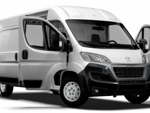 Peugeot Boxer Van L3H2 HQ Interior 2023 Modelo 3D