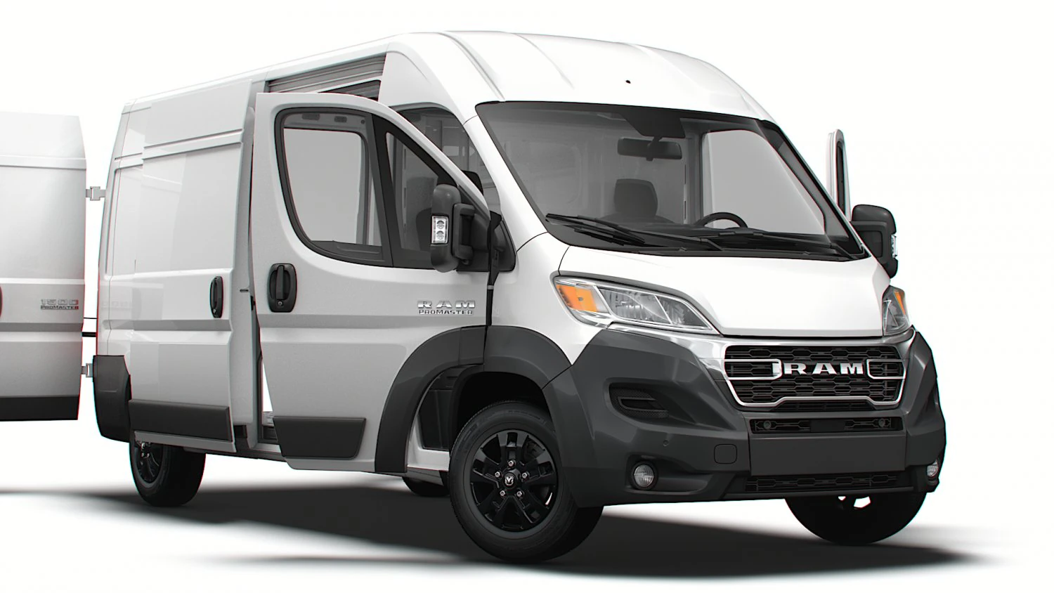 RAM Promaster Van L3H2 HQ Interior 2023 3D Model .c4d .max .obj .3ds .fbx .stl .blend 