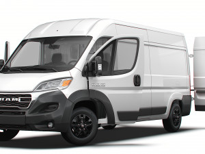 RAM Promaster Van L3H2 HQ Interior 2023 3D Model